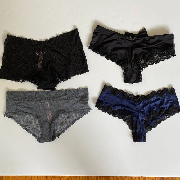 Victoria's Secret Other - Victorias Secret Panty Underwear Lot of 4 Womens Medium Cheeky Hipster